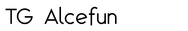 TG Alcefun font preview